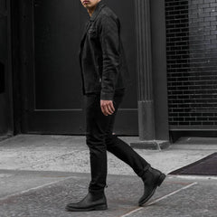 [S] Motorcycle Jacket | Black Matte