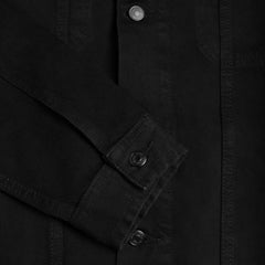 [W] Denim Trucker Jacket | Pitch Black