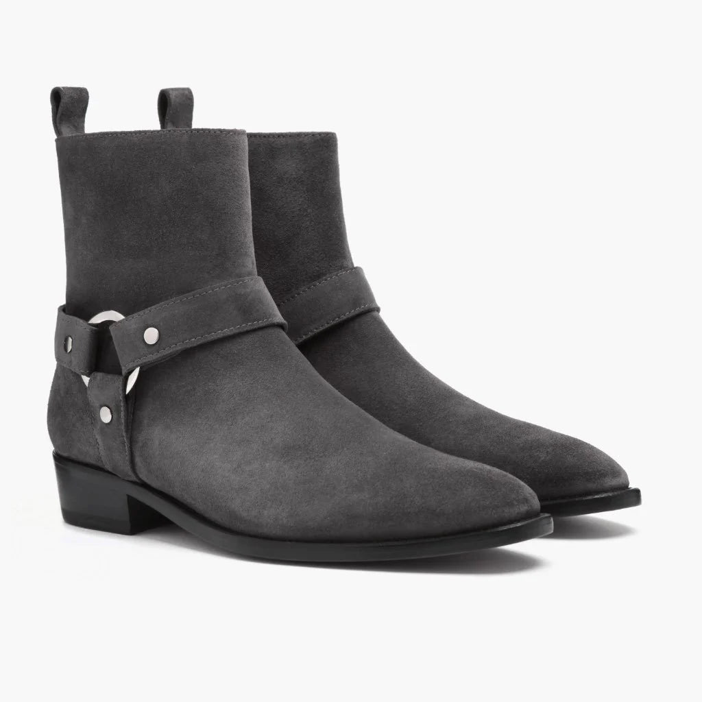 [S] Harness | Grey Suede