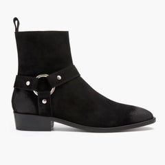 [S] Harness | Black Suede