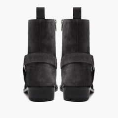 [S] Harness | Grey Suede