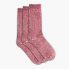Women's Wool Cabin Sock | Red 3-Pack