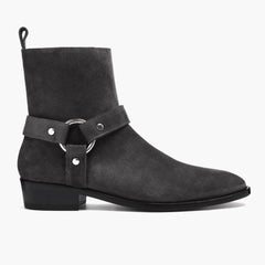 [S] Harness | Grey Suede