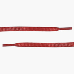 Flat Waxed Cotton Laces | Red